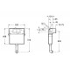 Cisterna empotrada de doble descarga BASIC TANK IN-WALL - ROCA