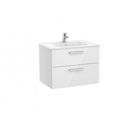 UNIK -  Mueble base 2 cajones + lavabo - ROCA 