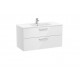 UNIK -  Mueble base 2 cajones + lavabo - ROCA 