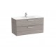 UNIK -  Mueble base 2 cajones + lavabo - ROCA 