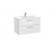 UNIK -  Mueble base 2 cajones + lavabo - ROCA 