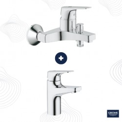 Pack grifo de bañera/ducha + lavabo BAUFLOW - GROHE