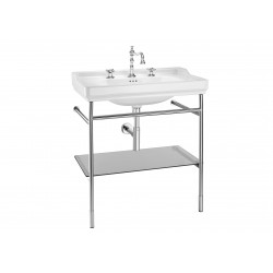 Unik (mueble base con repisa de cristal y lavabo 3 orificios) CARMEN - ROCA