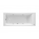 Bañera acrílica rectangular con hidromasaje Basic EASY - ROCA
