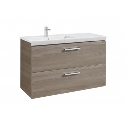 Unik mueble con dos cajones + lavabo PRISMA - ROCA