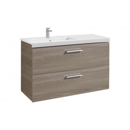Unik mueble base con dos cajones y lavabo PRISMA - ROCA