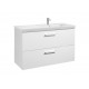 Unik mueble base con dos cajones y lavabo PRISMA - ROCA