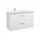 Unik mueble base con dos cajones y lavabo PRISMA - ROCA