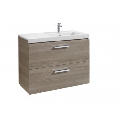 Unik mueble con dos cajones + lavabo PRISMA - ROCA