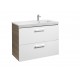 Unik mueble con dos cajones + lavabo PRISMA - ROCA