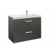 Unik mueble con dos cajones + lavabo PRISMA - ROCA