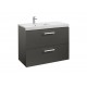 Unik mueble con dos cajones + lavabo PRISMA - ROCA