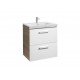 Unik mueble con dos cajones + lavabo PRISMA - ROCA