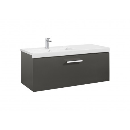 Unik mueble con un cajón + lavabo PRISMA - ROCA