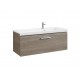 Unik mueble con un cajón + lavabo PRISMA - ROCA