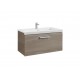 Unik mueble con un cajón + lavabo PRISMA - ROCA