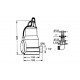 Electrobomba sumergible para aguas residuales de 0,5 Cv SUM