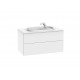 Mueble base con dos cajones y lavabo de FINECERAMIC® BEYOND - ROCA