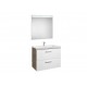 Conjunto de mueble (2 cajones), lavabo y espejo LED PRISMA - ROCA