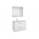 Conjunto de mueble con 2 cajones, lavabo y espejo con luz LED PRISMA - ROCA