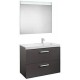 Conjunto de mueble con 2 cajones, lavabo y espejo con luz LED PRISMA - ROCA