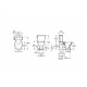 Cisterna de doble descarga 4,5/3L con alimentación inferior para inodoro CARMEN - ROCA 