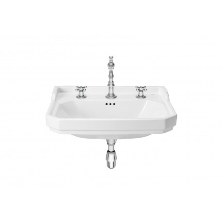 Lavabo de porcelana mural para pedestal con 3 orificios CARMEN - ROCA	