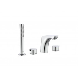 Grifo bimando de repisa con caño 130 mm para baño-ducha INSIGNIA - ROCA