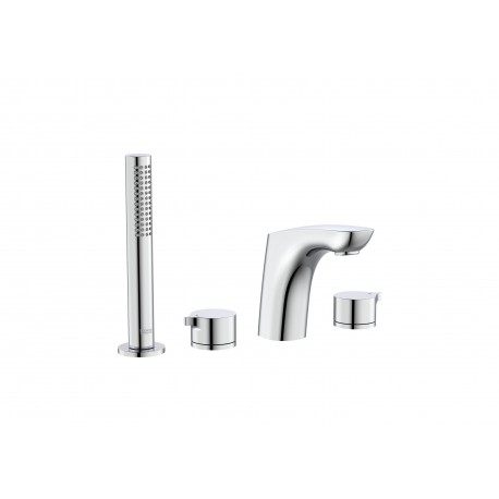 Grifo bimando de repisa con caño 130 mm para baño-ducha INSIGNIA - ROCA