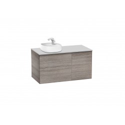 Mueble de baño roble + encimera de cuarzo BEYOND - ROCA