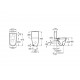 Cisterna de doble descarga 4,5/3L para inodoro ONA - ROCA