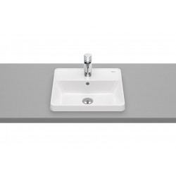 Lavabo para encimera con orificio para grifo SQUARE THE GAP - ROCA