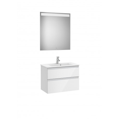 Pack mueble de 2 cajones, lavabo y espejo LED THE GAP - ROCA