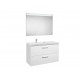Pack mueble base con 2 cajones, lavabo y espejo LED PRISMA - ROCA