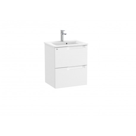 Pack Unik mueble base compacto de dos cajones + lavabo ALEYDA - ROCA