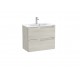 Pack Unik mueble base compacto de dos cajones + lavabo ALEYDA - ROCA