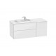 Pack Unik mueble base con 2 cajones, módulo con puerta y lavabo BEYOND - ROCA