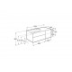 Pack Unik mueble base con 2 cajones, módulo con puerta y lavabo BEYOND - ROCA