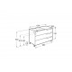 Pack Unik mueble de 3 cajones + lavabo ALEYDA - ROCA