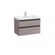 Pack Unik de mueble base de 2 cajones + lavabo DOMI - ROCA