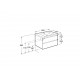 Pack Unik de mueble base de 2 cajones + lavabo DOMI - ROCA