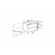 Pack Unik mueble de 2 cajones + lavabo TENET - ROCA