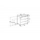 Pack Unik mueble de 3 cajones + lavabo en el centro ALEYDA - ROCA