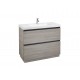 Pack Unik mueble base de 2 cajones + lavabo LANDER - ROCA