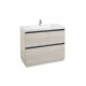 Pack Unik mueble base de 2 cajones + lavabo LANDER - ROCA