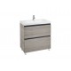 Pack Unik mueble base de 2 cajones + lavabo LANDER - ROCA