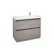 Pack Unik mueble base de 2 cajones + lavabo LANDER - ROCA