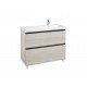 Pack Unik mueble base de 2 cajones + lavabo LANDER - ROCA