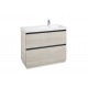 Pack Unik mueble base de 2 cajones + lavabo LANDER - ROCA