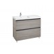 Pack Unik mueble base de 2 cajones + lavabo LANDER - ROCA